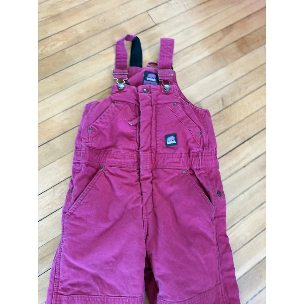 Berne Insulated Overalls Bibs Coveralls Toddler Girls Pink